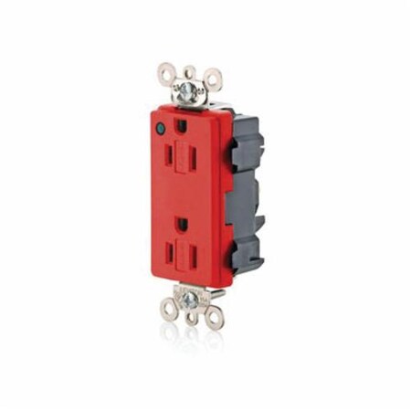 Leviton Electrical Receptacles 5-15R Lev Lok Hg Power Ind Recep Red M1626-PLR